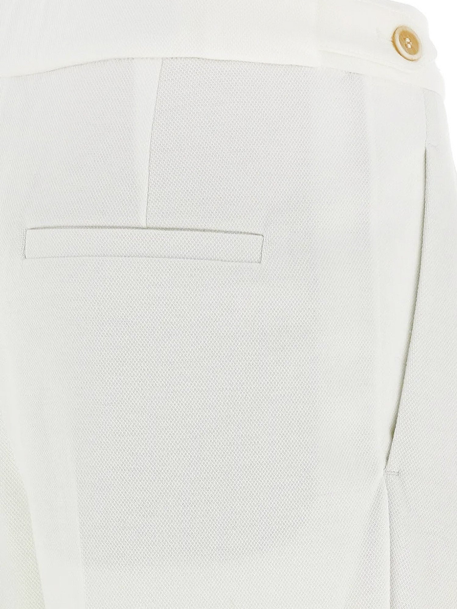 Cotton piquet trousers