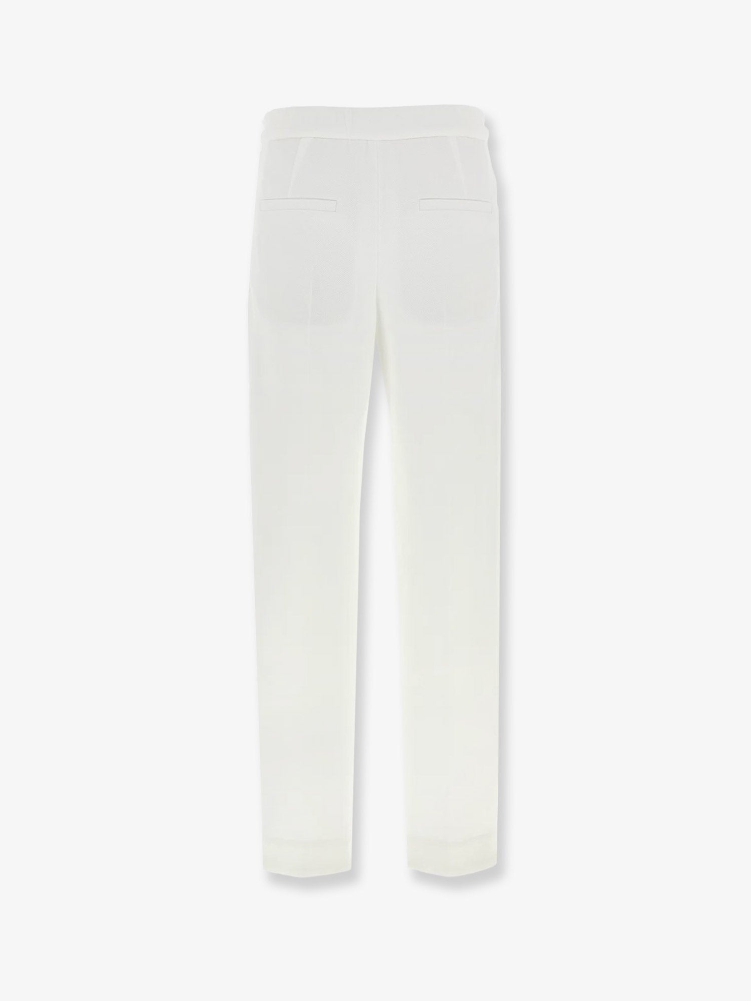 Cotton piquet trousers