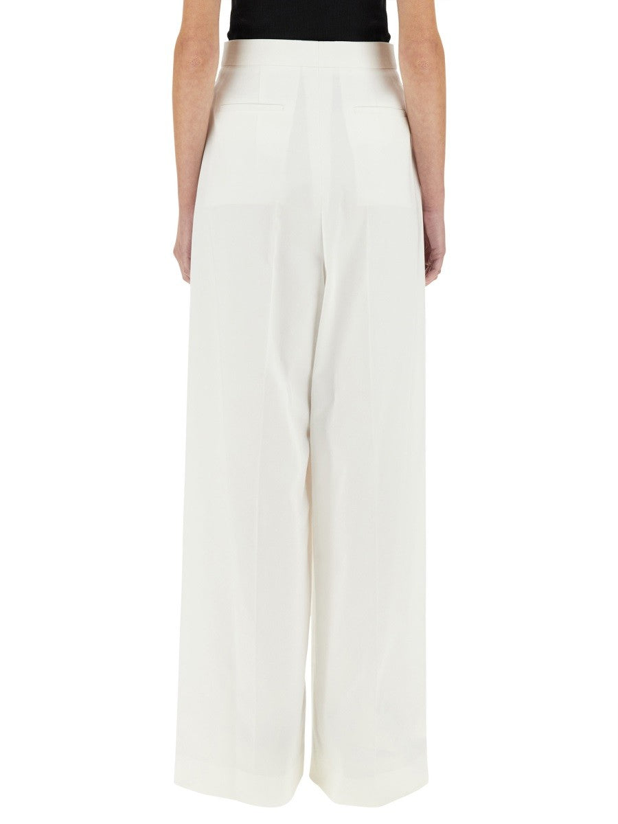 COTTON PLEATED PANTS