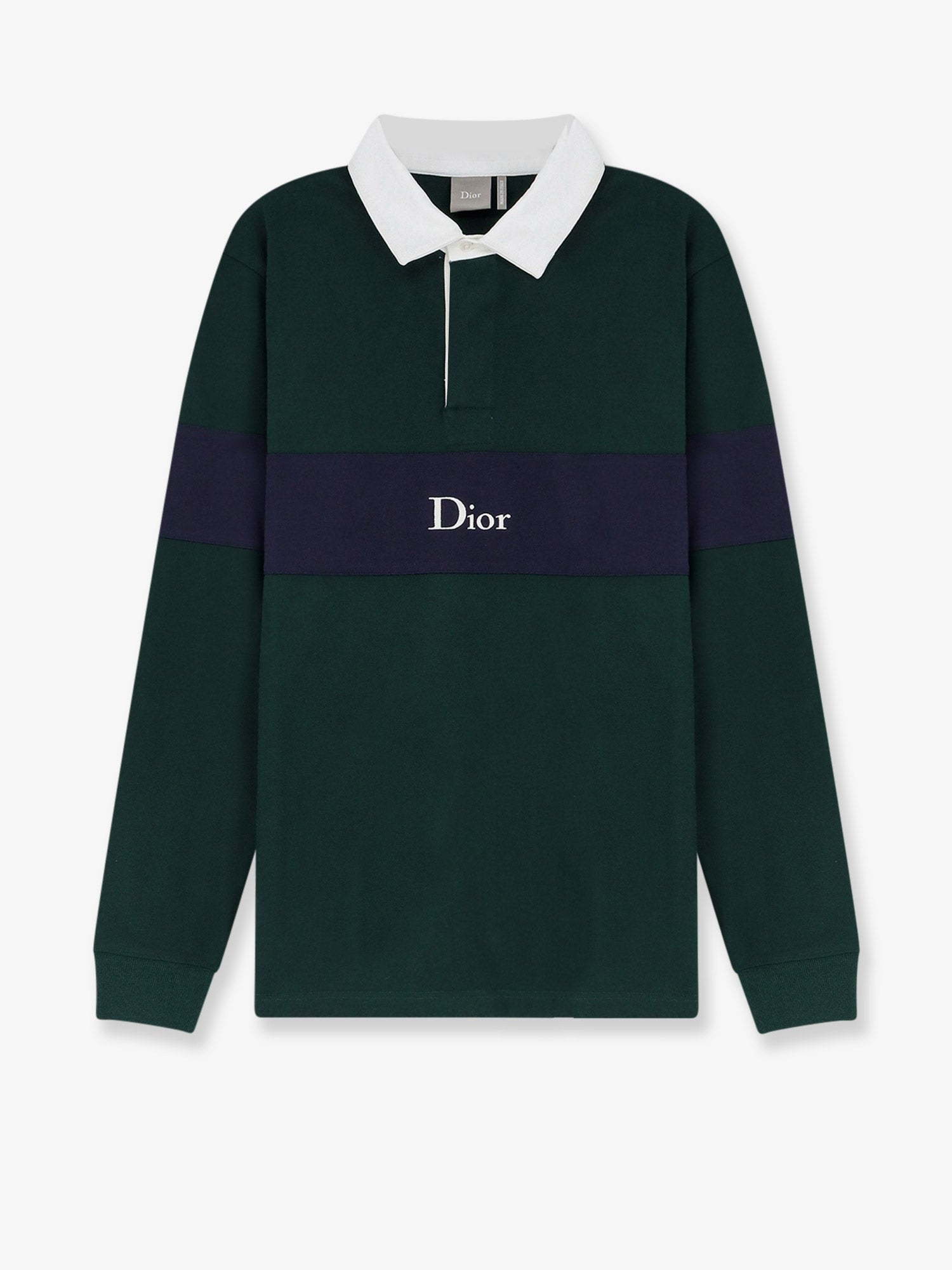 Dior - Cotton Polo Rugby with Dior embroidery