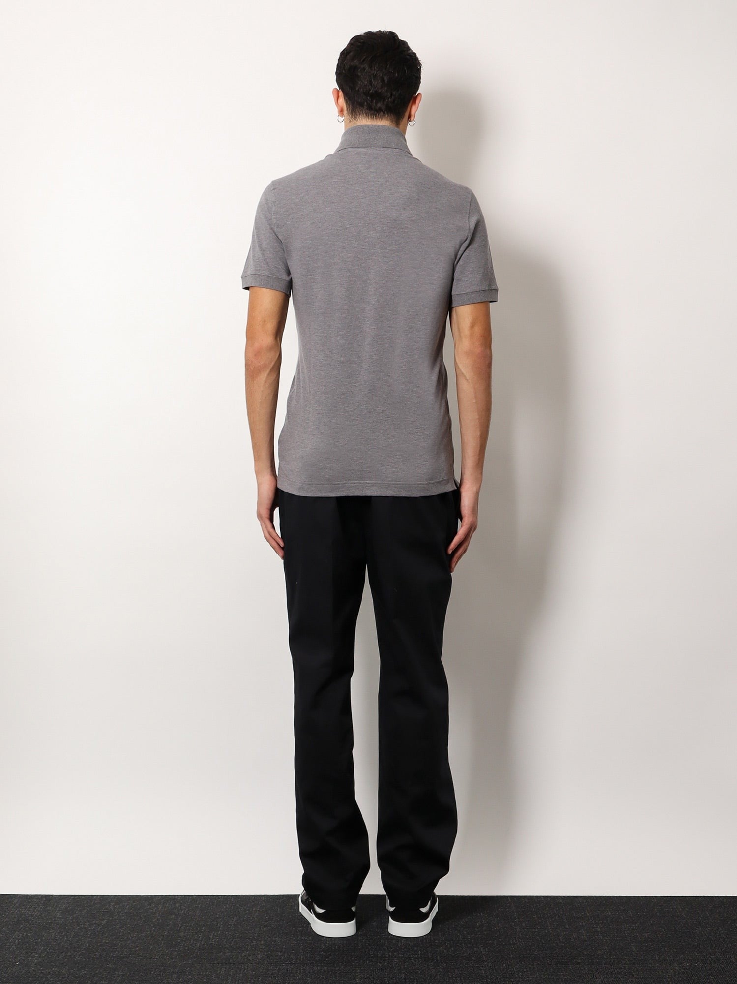 Cotton polo shirt with dolce&gabbana milano plate