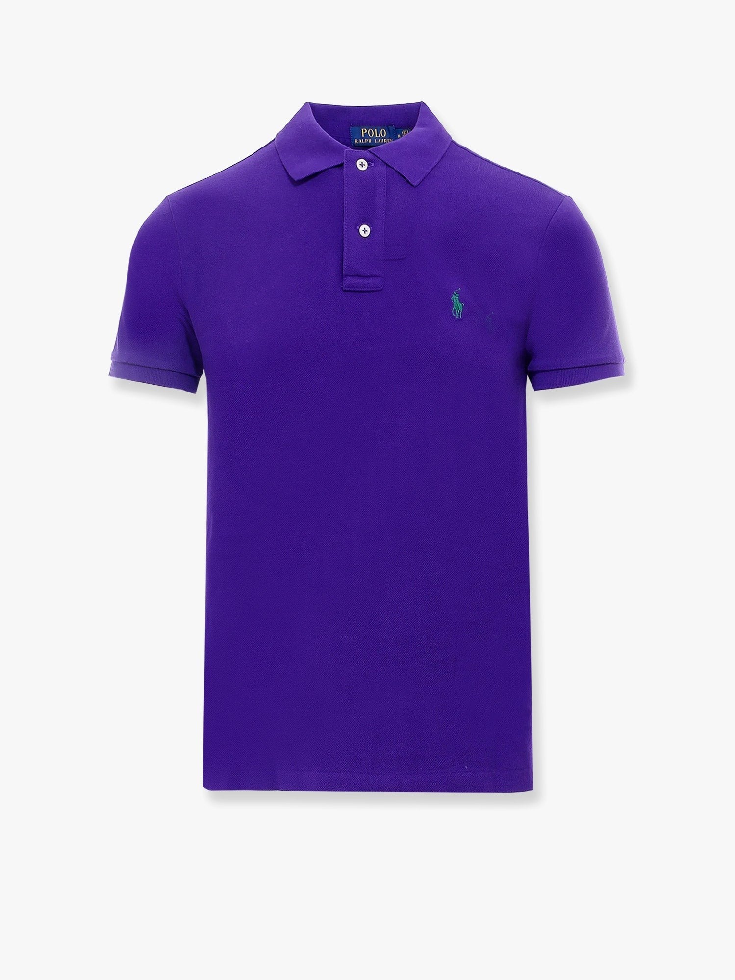 Cotton polo shirt with embroidered logo