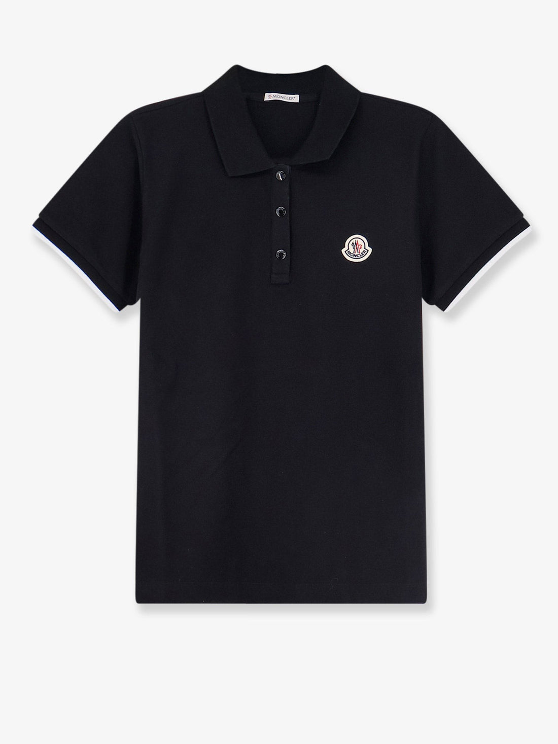 Moncler - Cotton polo shirt with logo patch cotton-polo-shirt-with-logo-patch_4ce9f856-af57-4ff9-b210-cd72fd7f2189