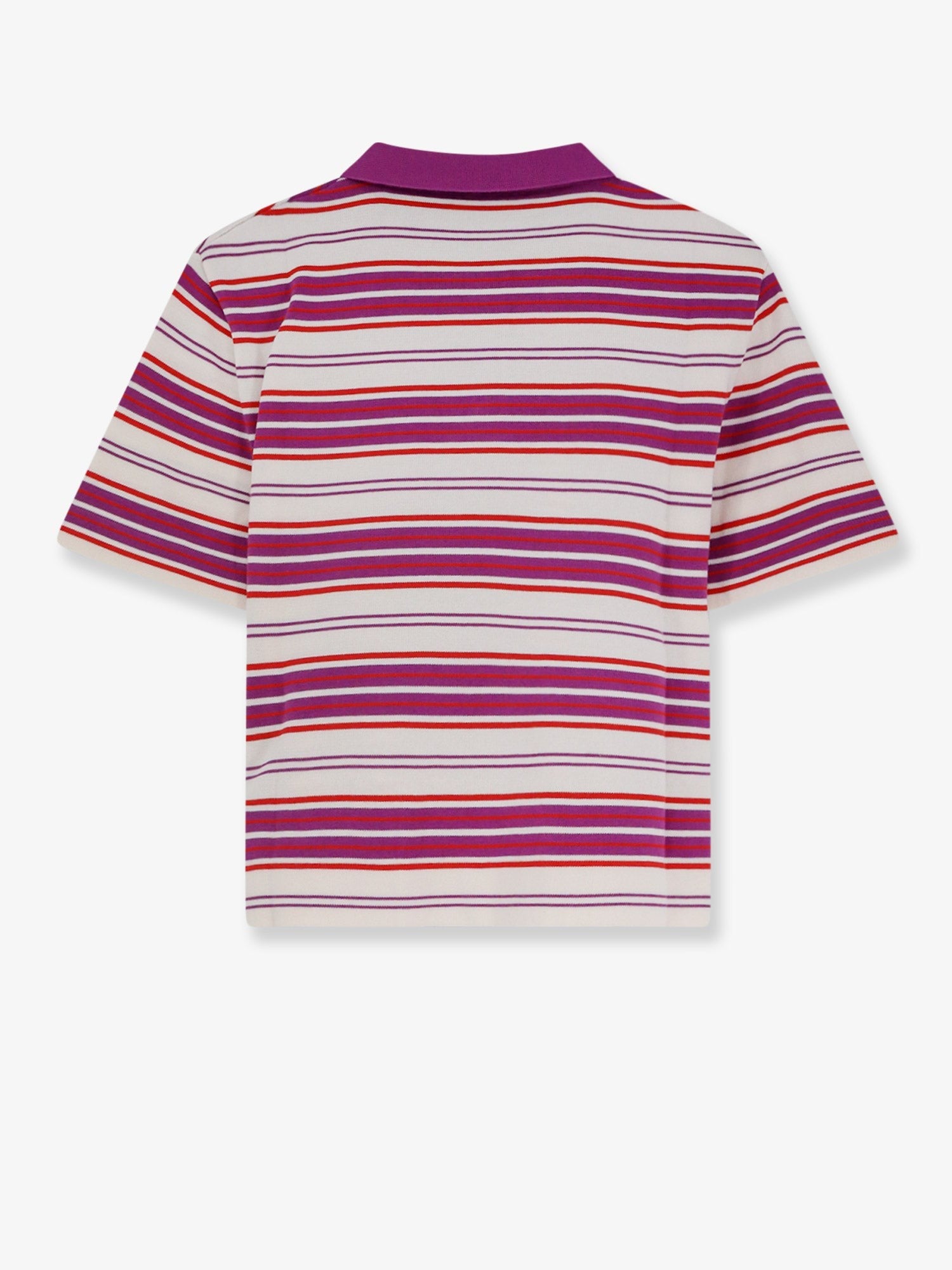 Celine - Cotton polo shirt with striped pattern