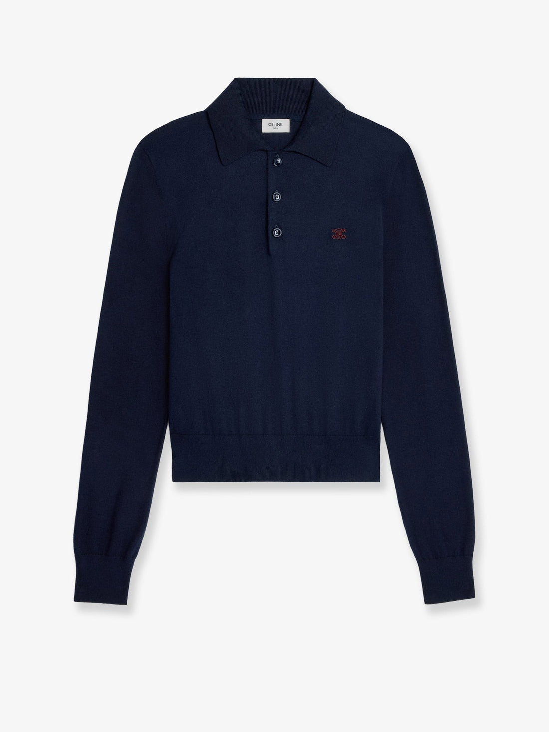 Celine - Cotton polo sweater cotton-polo-sweater_b8674a5c-1c68-4de8-b7ef-f3f5771dda6c