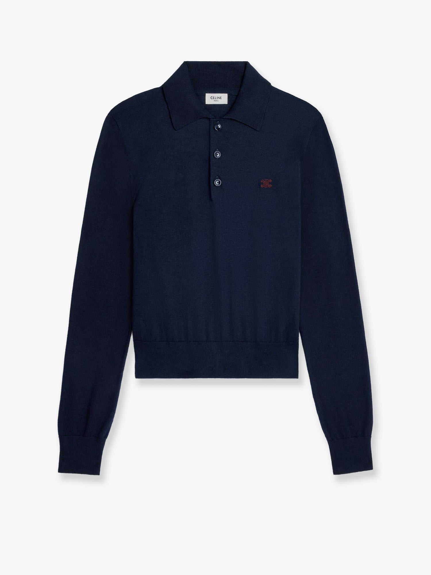 Celine - Cotton polo sweater cotton-polo-sweater_b8674a5c-1c68-4de8-b7ef-f3f5771dda6c