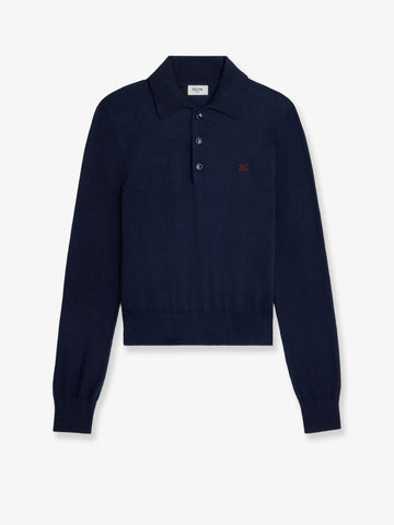 Celine - Cotton polo sweater cotton-polo-sweater_b8674a5c-1c68-4de8-b7ef-f3f5771dda6c