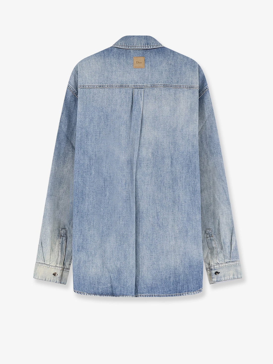 Dior - Cotton shirt jacket with embroidered lettering logo cotton-shirt-jacket-with-embroidered-lettering-logo
