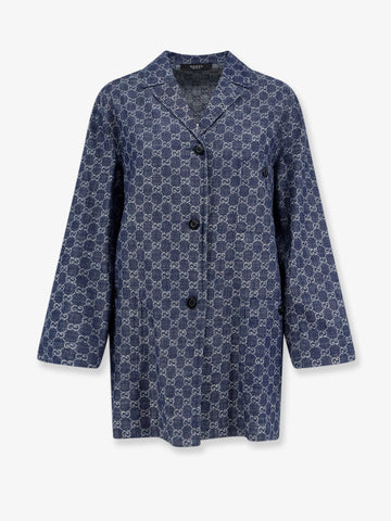 Gucci - Cotton shirt with all-over GG motif
