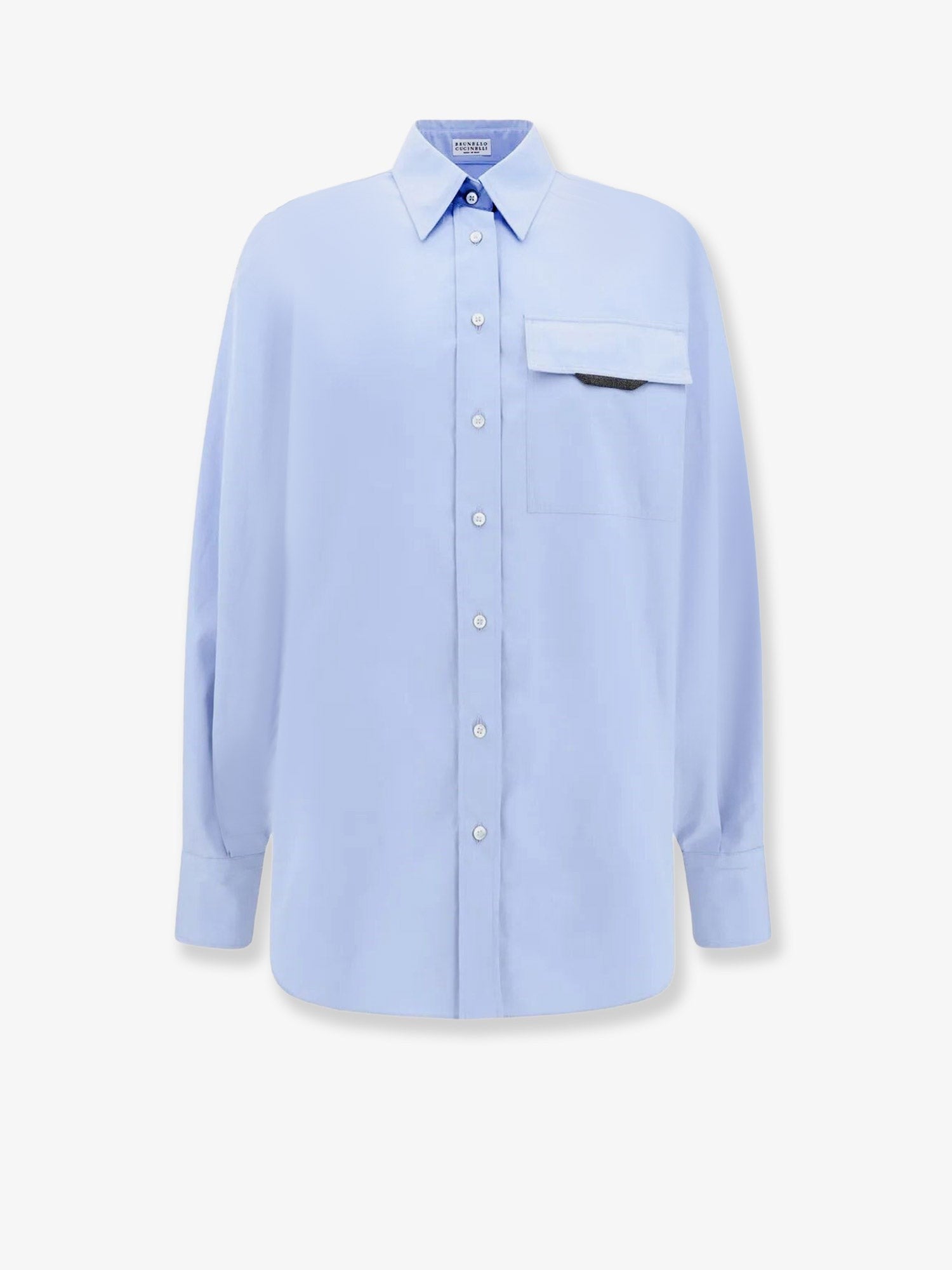 Cotton shirt with bow