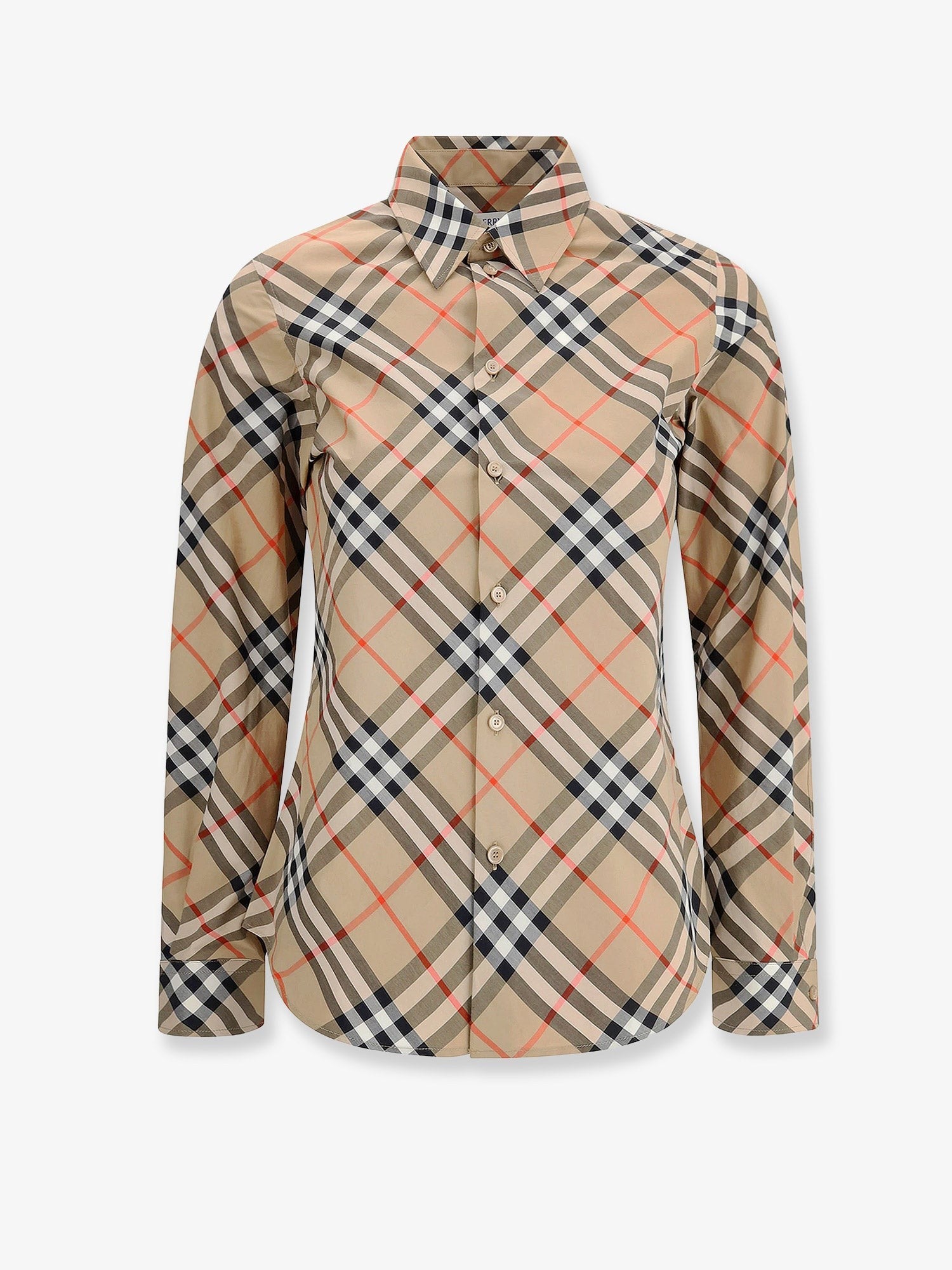 Cotton shirt with Burberry Check motif