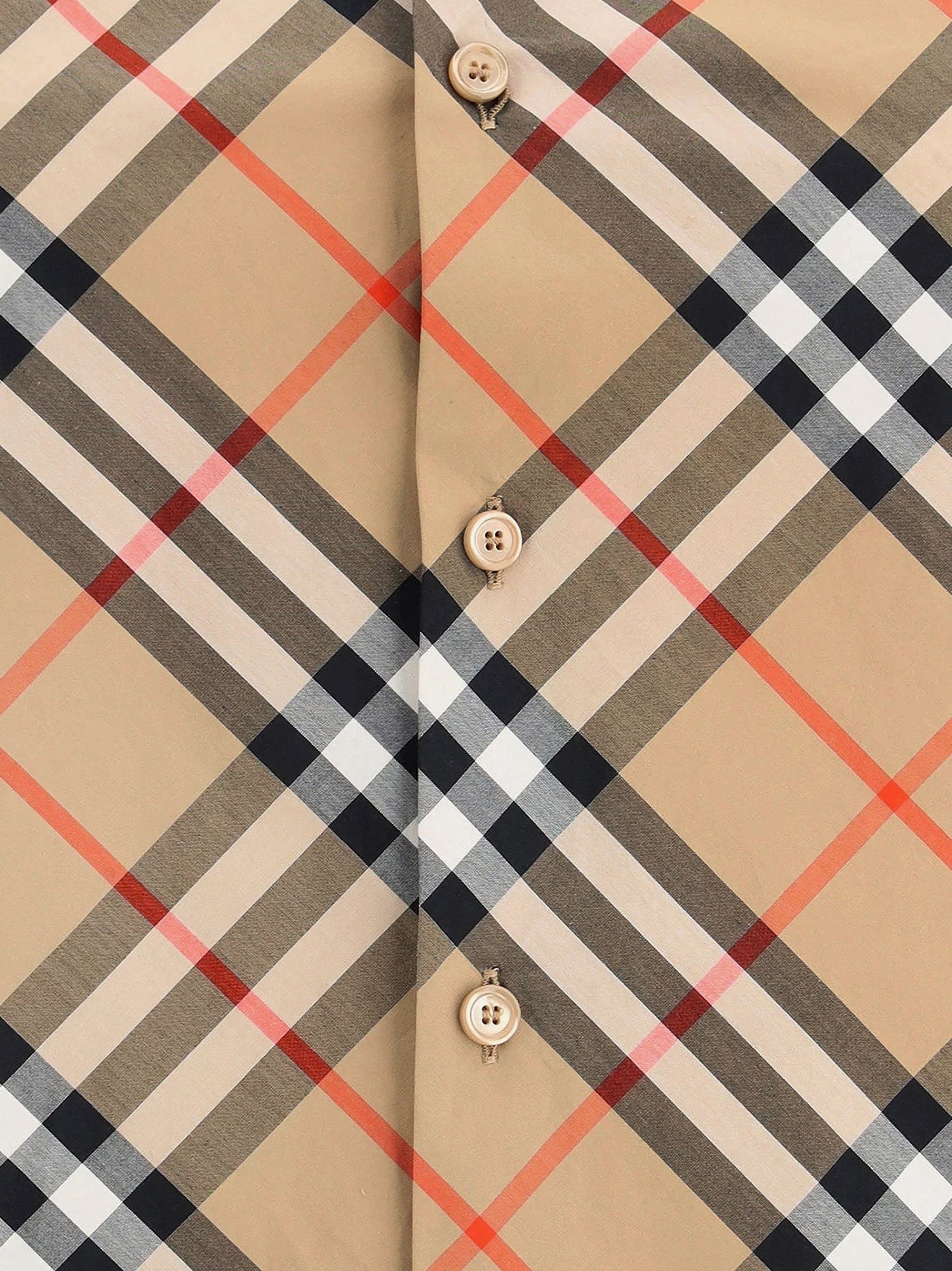 Cotton shirt with Burberry Check motif