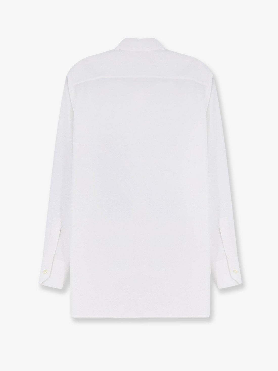 Saint Laurent - Cotton shirt with Cassandre embroidery BLANCOPTIQUE