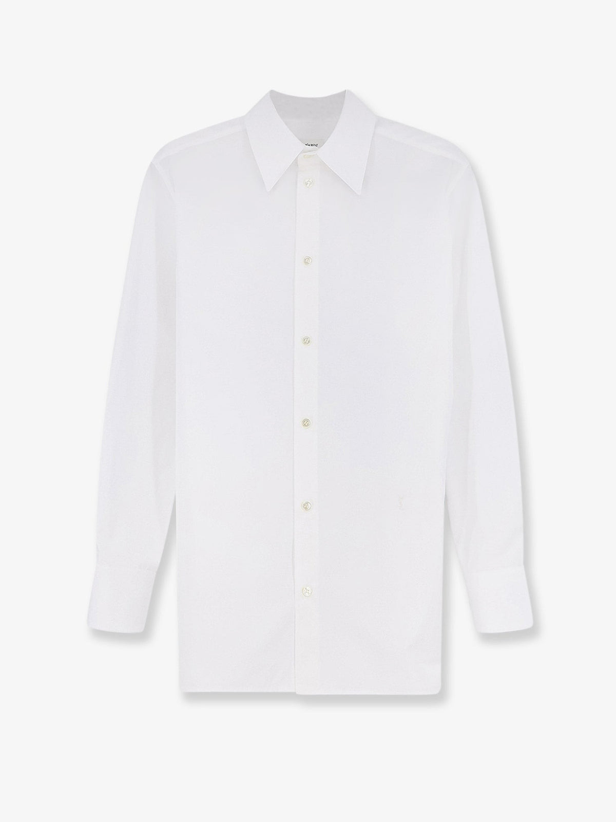 Saint Laurent - Cotton shirt with Cassandre embroidery