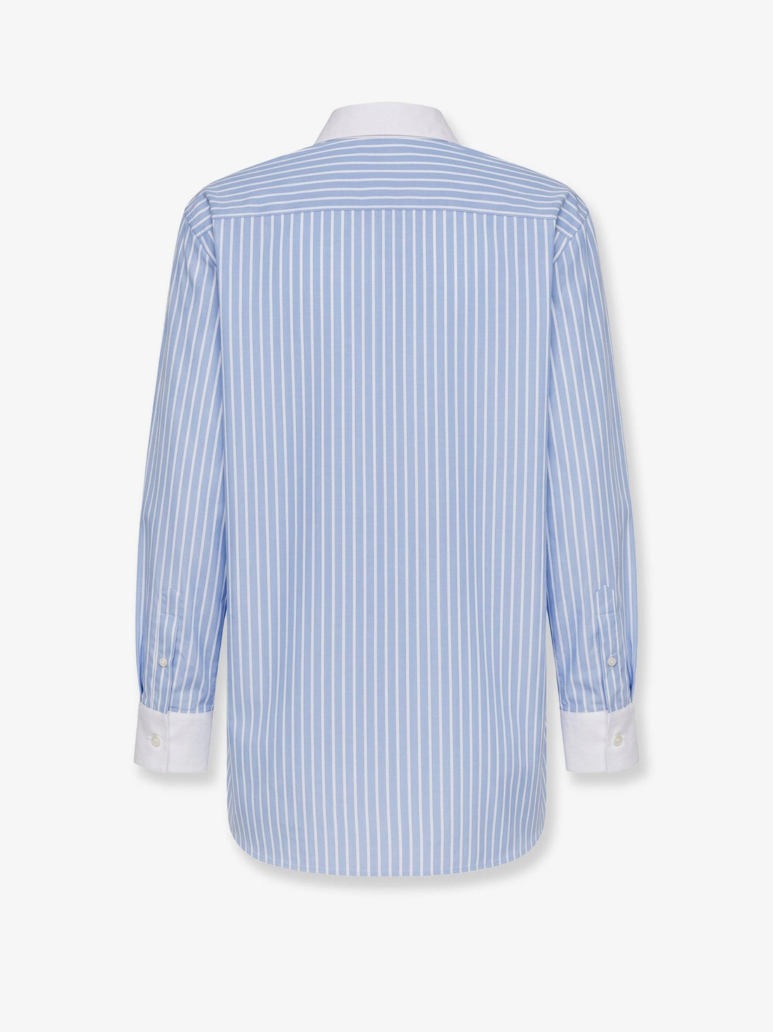 Dior - Cotton shirt with Dior embroidery bleu