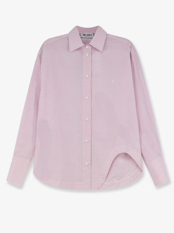 The Attico - Cotton shirt with front embroidered logo