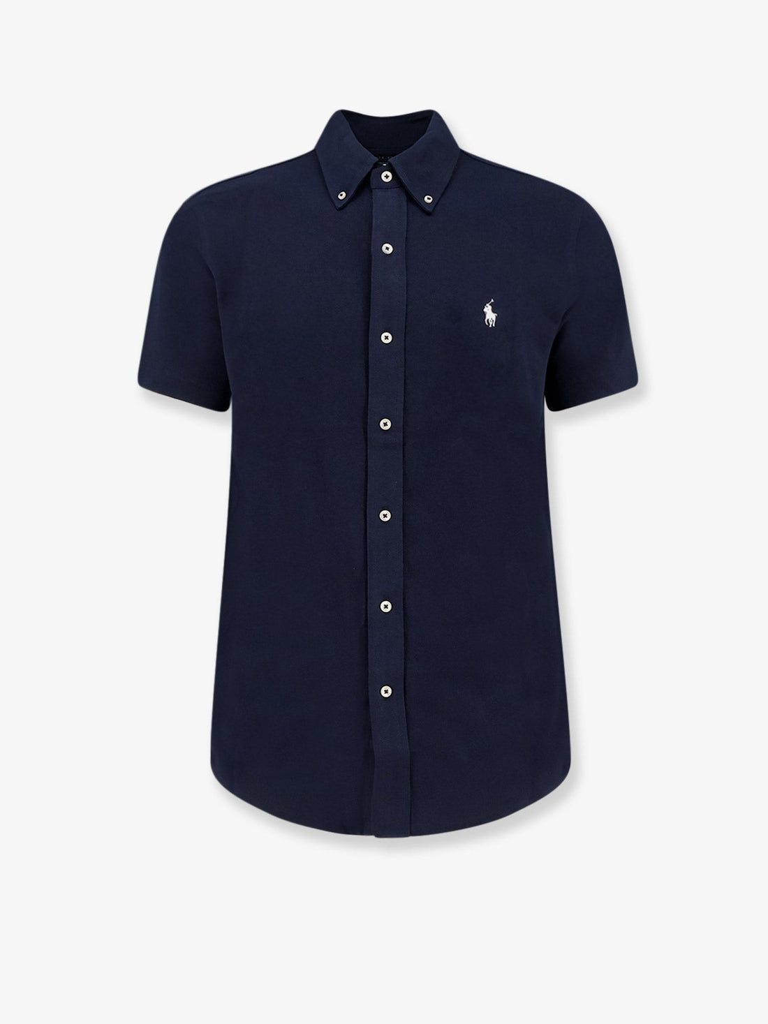 Polo Ralph Lauren - Cotton shirt with front embroidered logo cotton-shirt-with-front-embroidered-logo_a09bffbe-f4be-478b-9b9a-3d4d37a14ea8