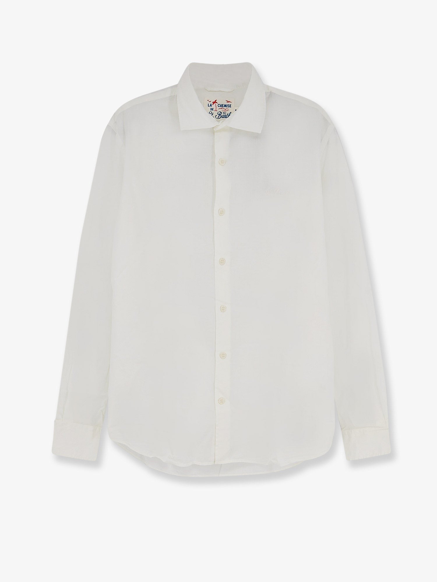 MC2 SAINT BARTH MC2 SAINT BARTH - Cotton shirt with front embroidered logo