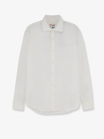 MC2 SAINT BARTH MC2 SAINT BARTH - Cotton shirt with front embroidered logo