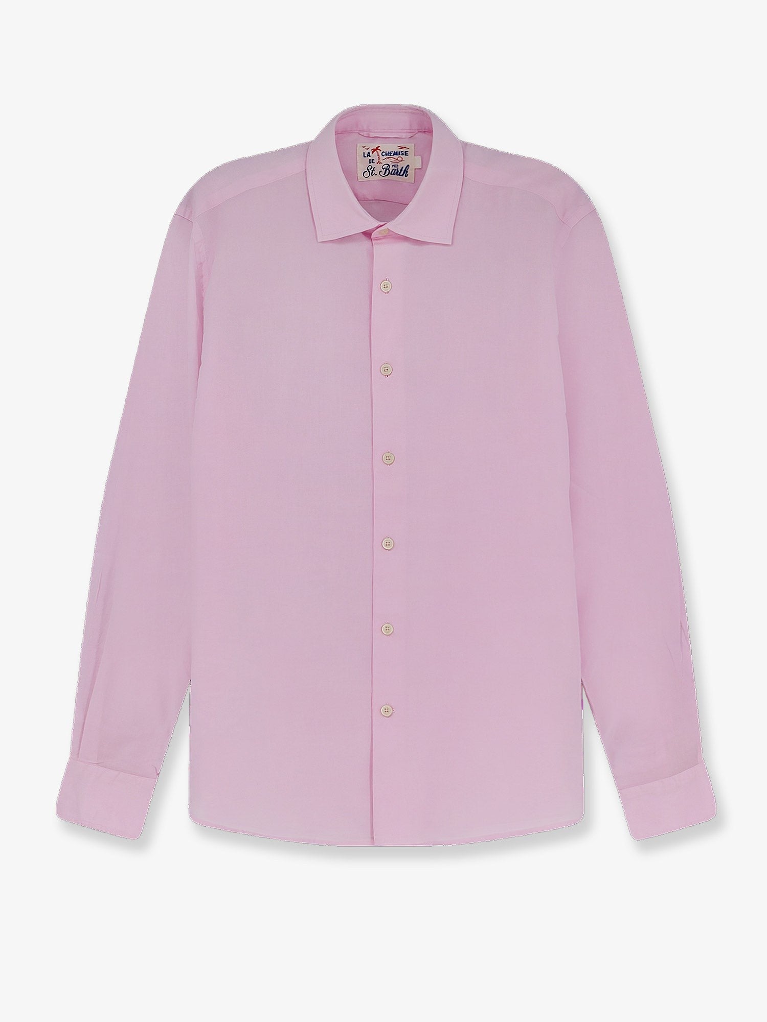 MC2 SAINT BARTH MC2 SAINT BARTH - Cotton shirt with front embroidered logo