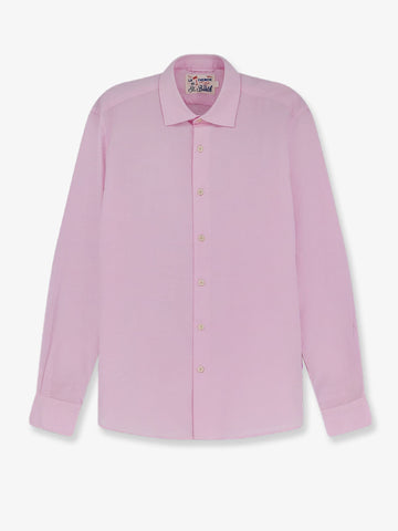 MC2 SAINT BARTH MC2 SAINT BARTH - Cotton shirt with front embroidered logo