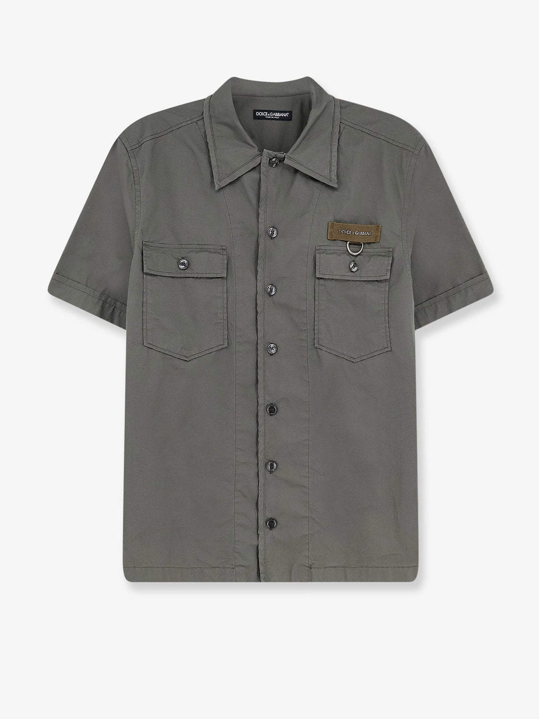 Dolce & Gabbana - Cotton shirt with Logo patch cotton-shirt-with-logo-patch_d24c12e2-d2eb-4611-a5ba-a82cb2911b30