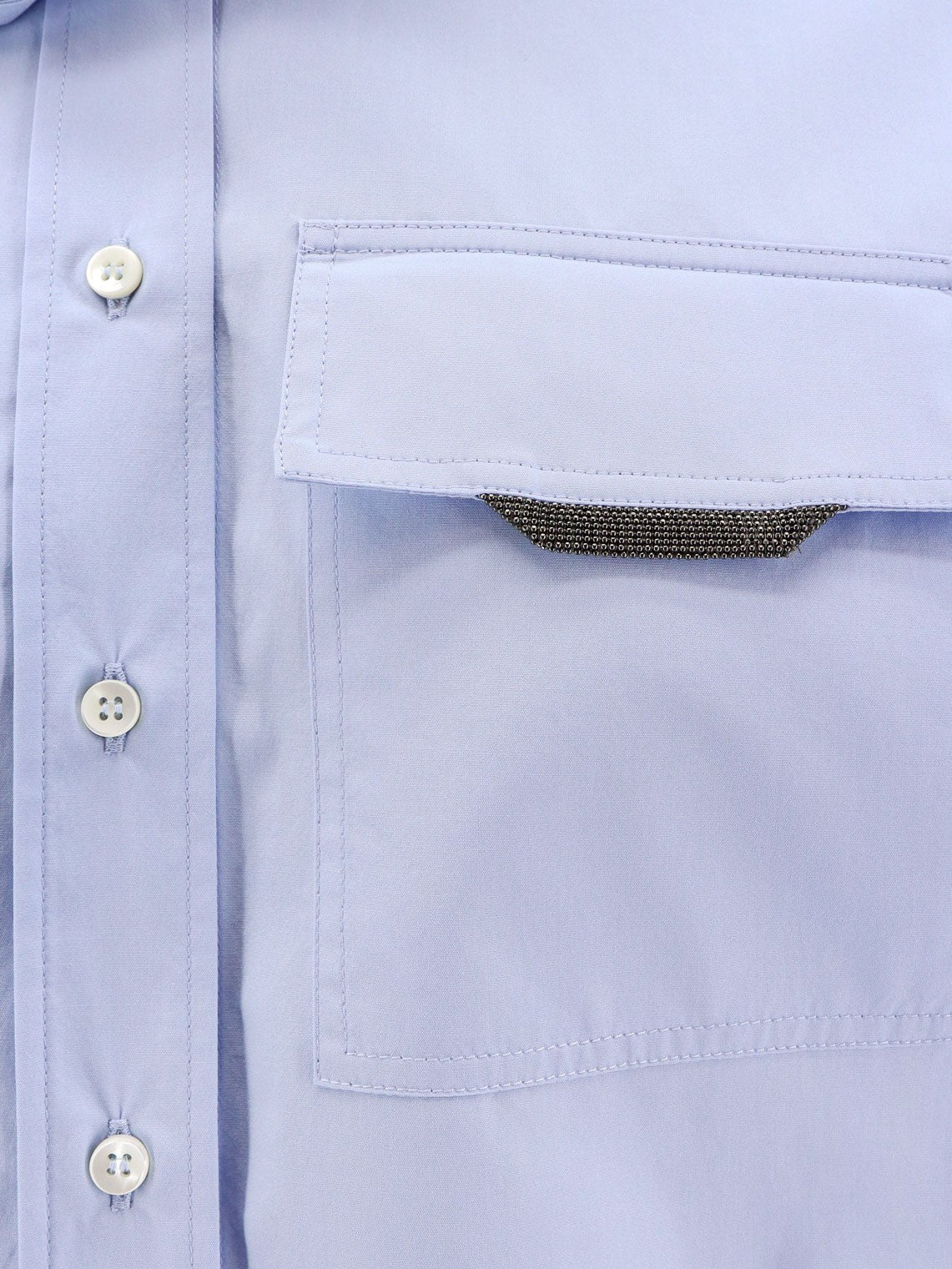 Cotton shirt with Monili detail