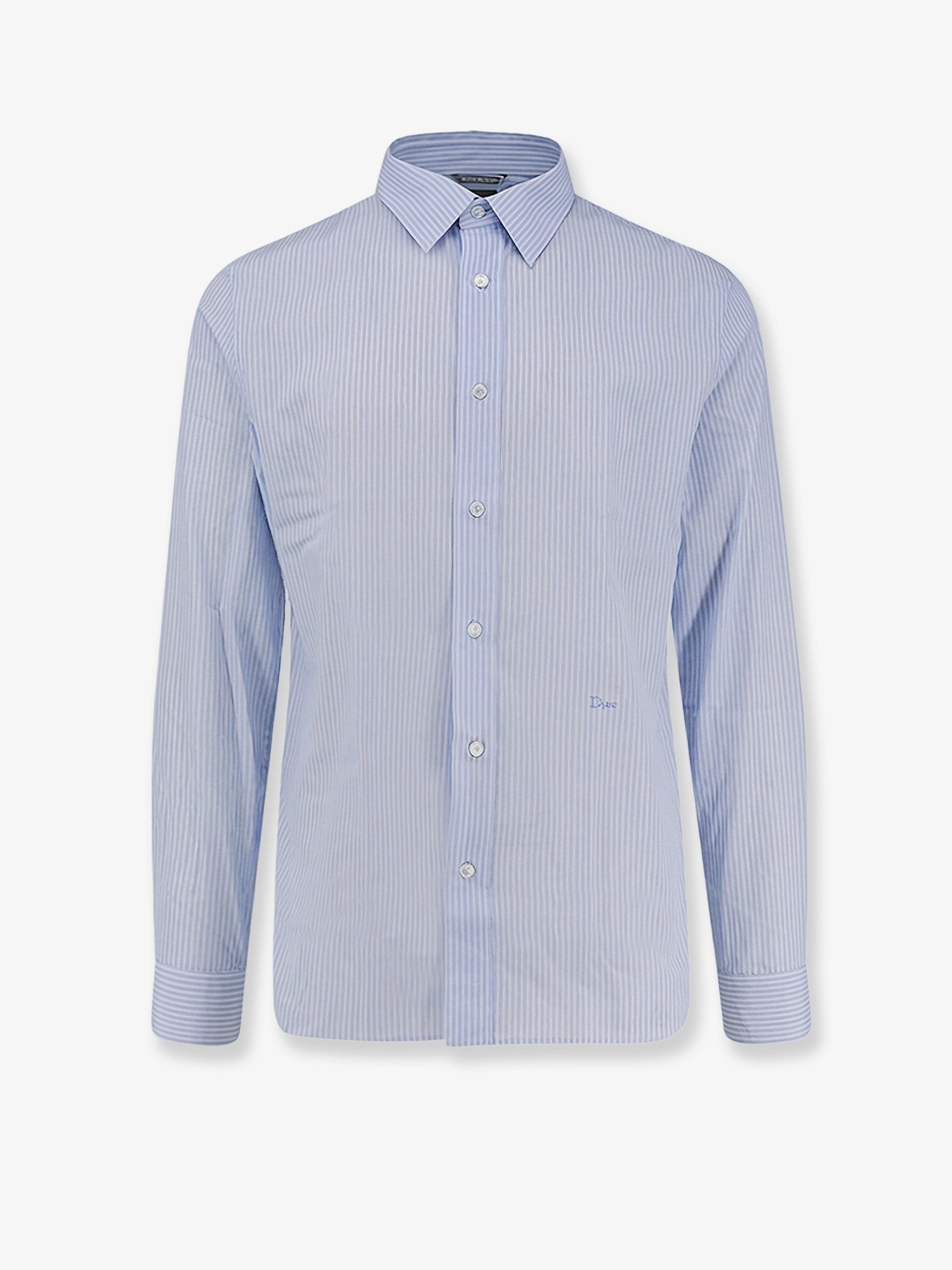 Dior - Cotton shirt with striped motif cotton-shirt-with-striped-motif