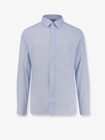 Dior - Cotton shirt with striped motif cotton-shirt-with-striped-motif