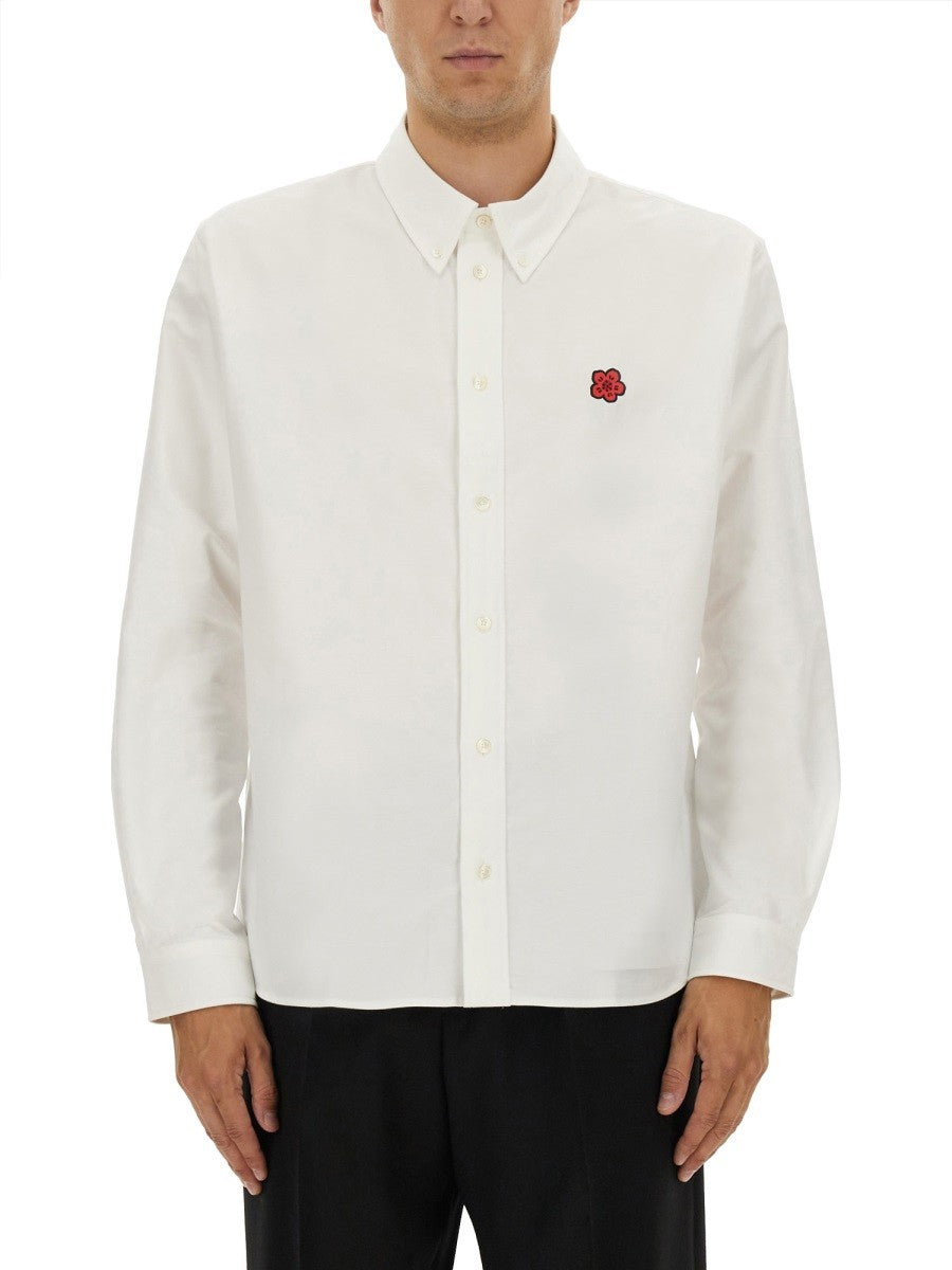 Kenzo - SHIRT WITH "BOKE FLOWER" EMBROIDERY cotton-shirt_f8d904c7-178c-4f23-bc4d-cf6ac487917d