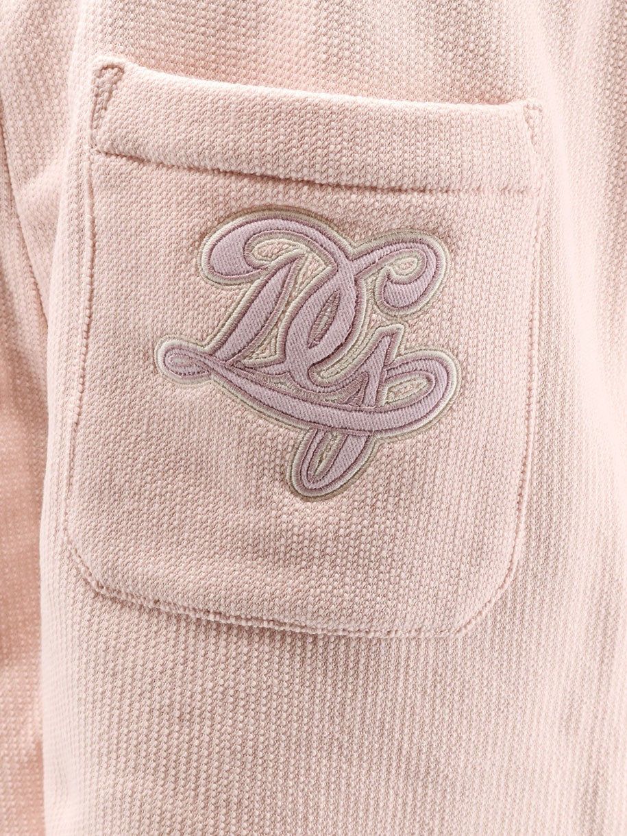 Dolce & Gabbana - Cotton shorts with embroidered logo on the back