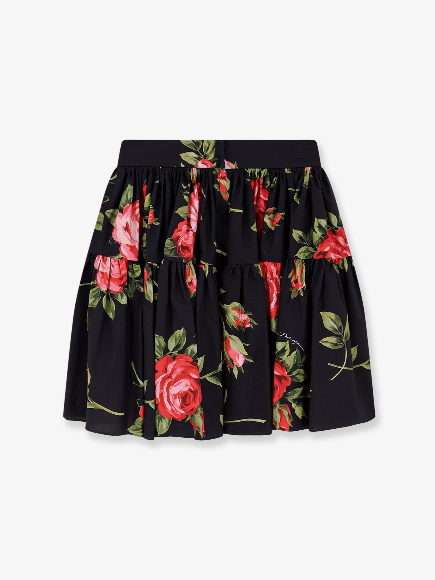 Dolce & Gabbana - Cotton skirt with iconic print