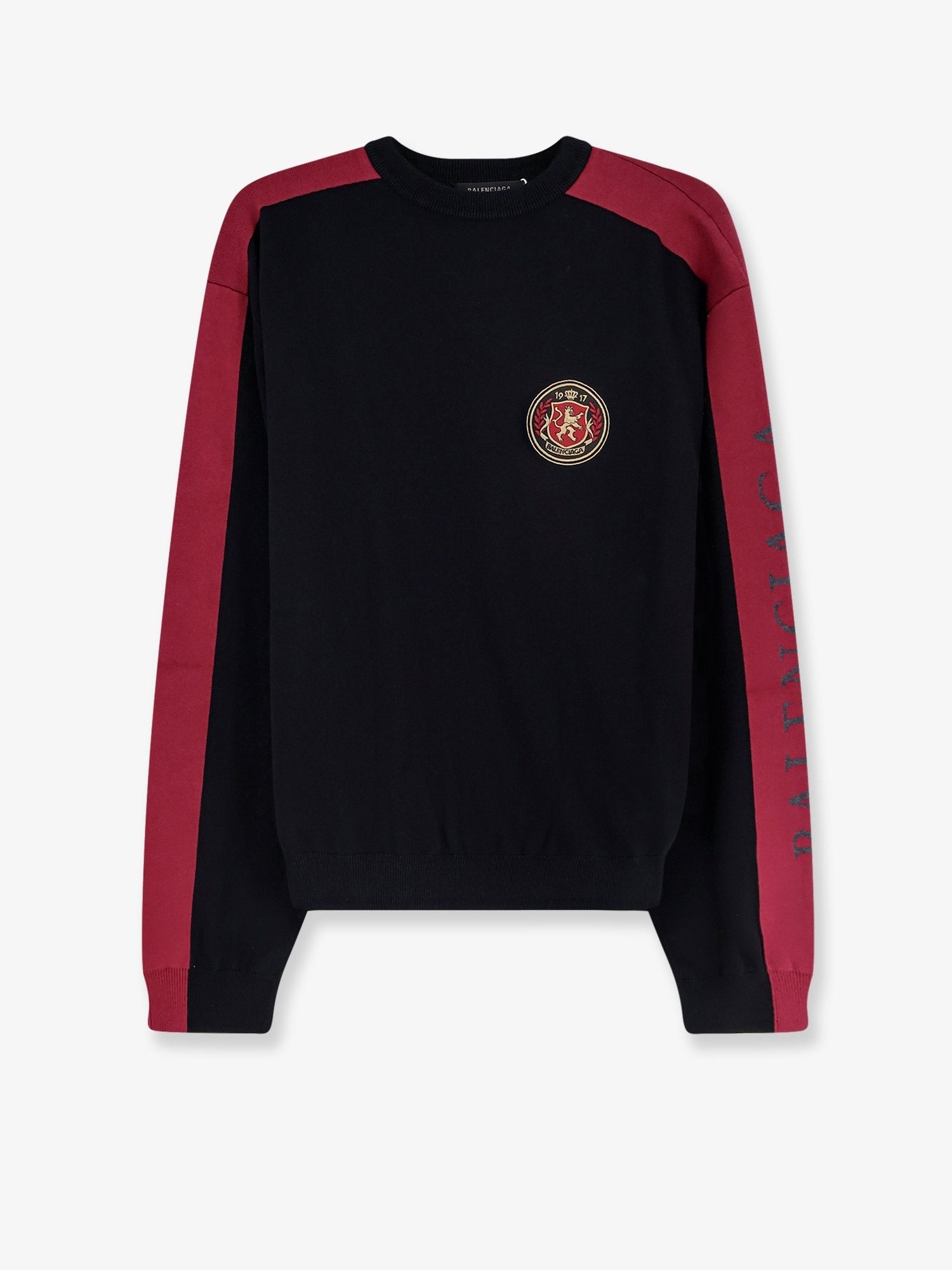 Cotton sweater with logo on the front