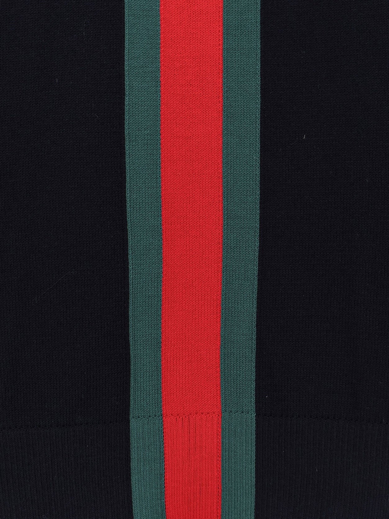 Gucci - Cotton sweater with Nastro Web inlay
