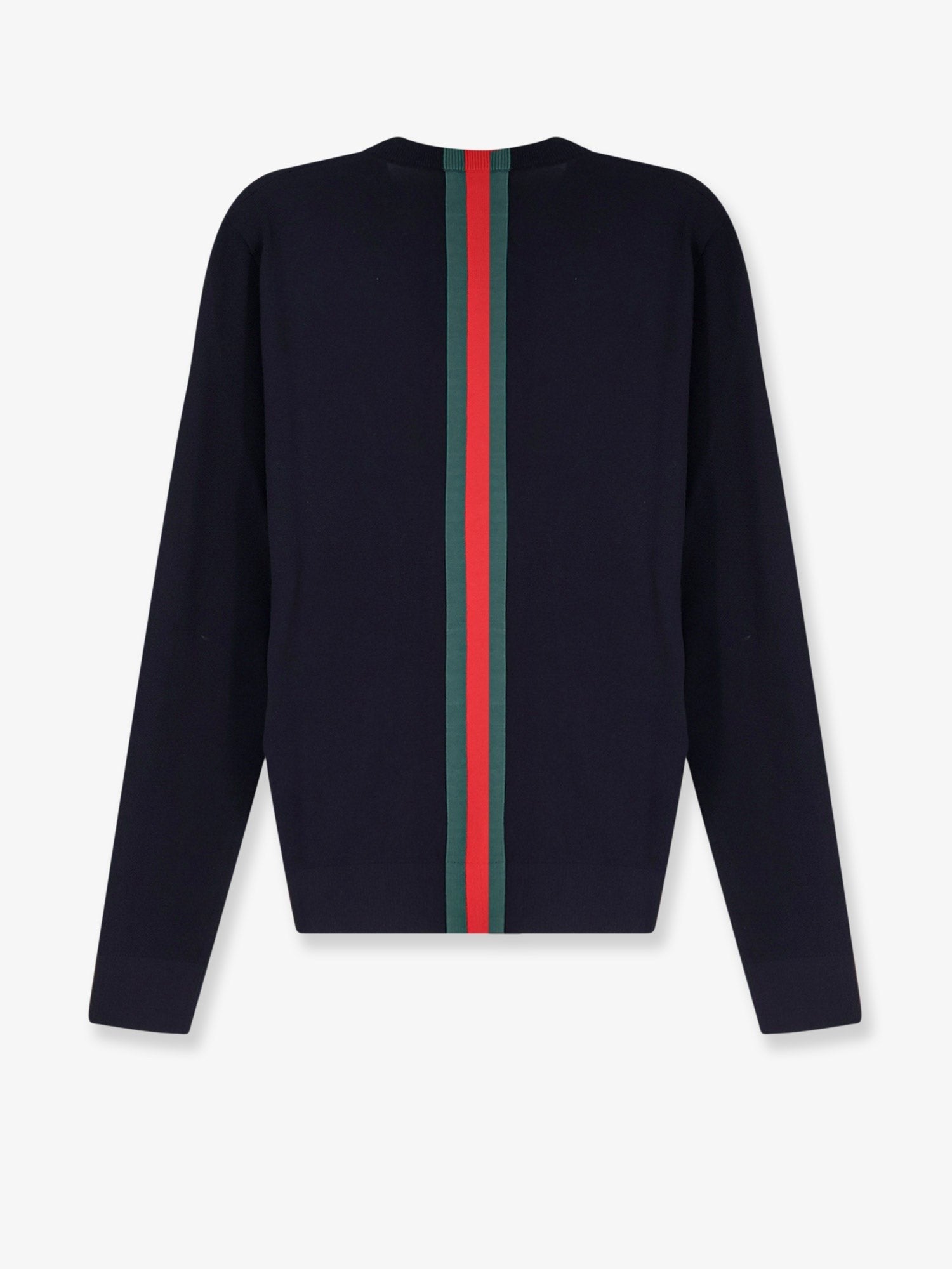 Gucci - Cotton sweater with Nastro Web inlay