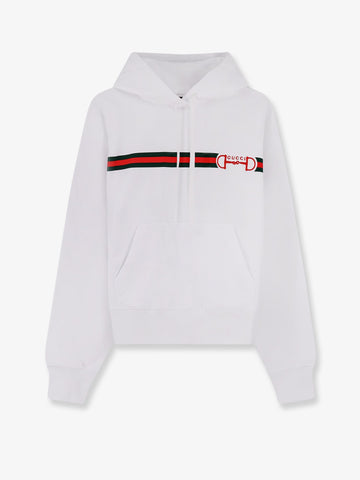 Gucci Gucci - Cotton sweatshirt with embroidered Horsebit on the front