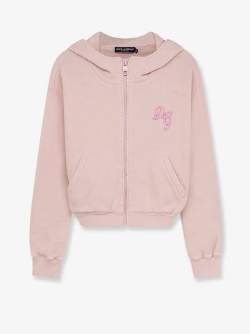 Dolce & Gabbana Cotton sweatshirt with embroidered logo on the front
