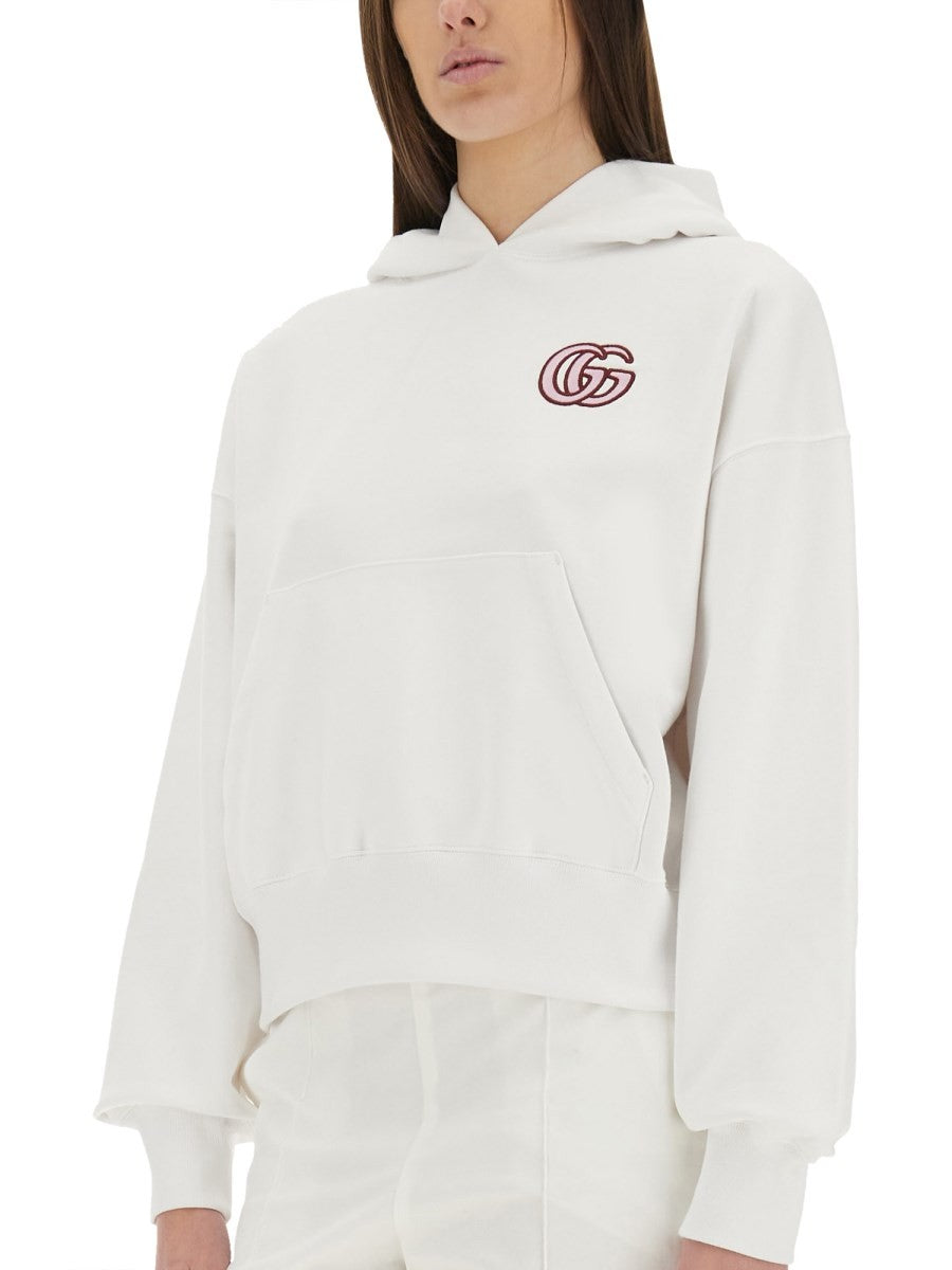 COTTON SWEATSHIRT WITH EMBROIDERY