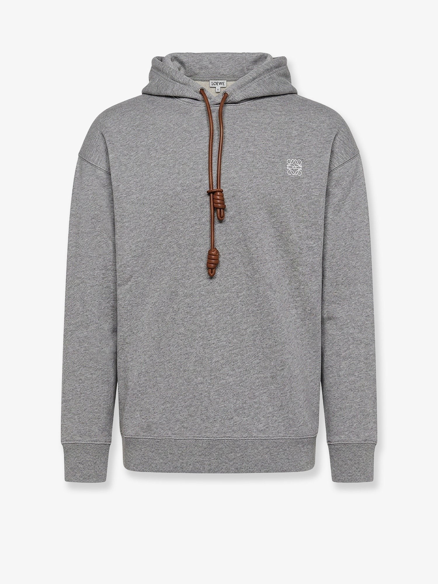 LOEWE - Cotton sweatshirt with front embroidered logo