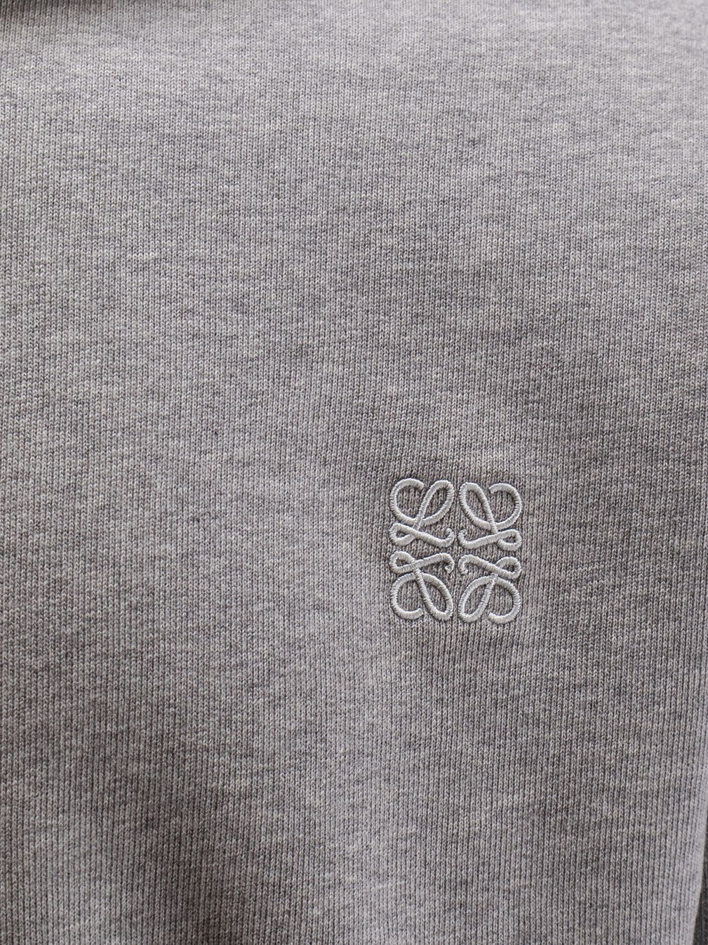 LOEWE - Cotton sweatshirt with front embroidered logo