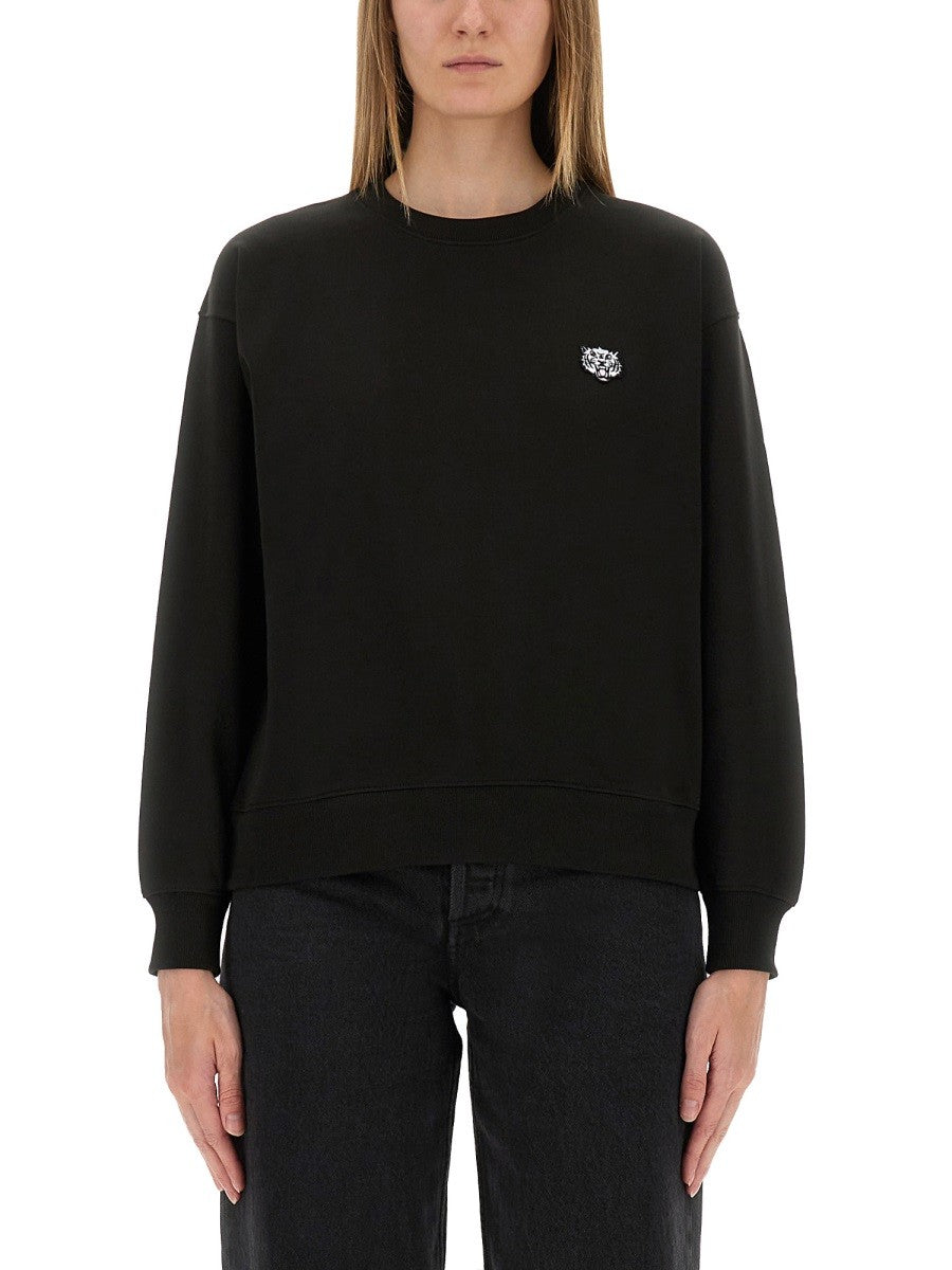 Kenzo - COTTON SWEATSHIRT WITH "HAPPY TIGER" PATCH cotton-sweatshirt-with-happy-tiger-patch_2c2df403-8987-47c7-8dc1-be361176fe3b