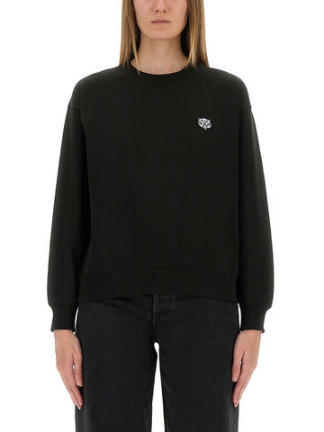 Kenzo - COTTON SWEATSHIRT WITH "HAPPY TIGER" PATCH cotton-sweatshirt-with-happy-tiger-patch_2c2df403-8987-47c7-8dc1-be361176fe3b