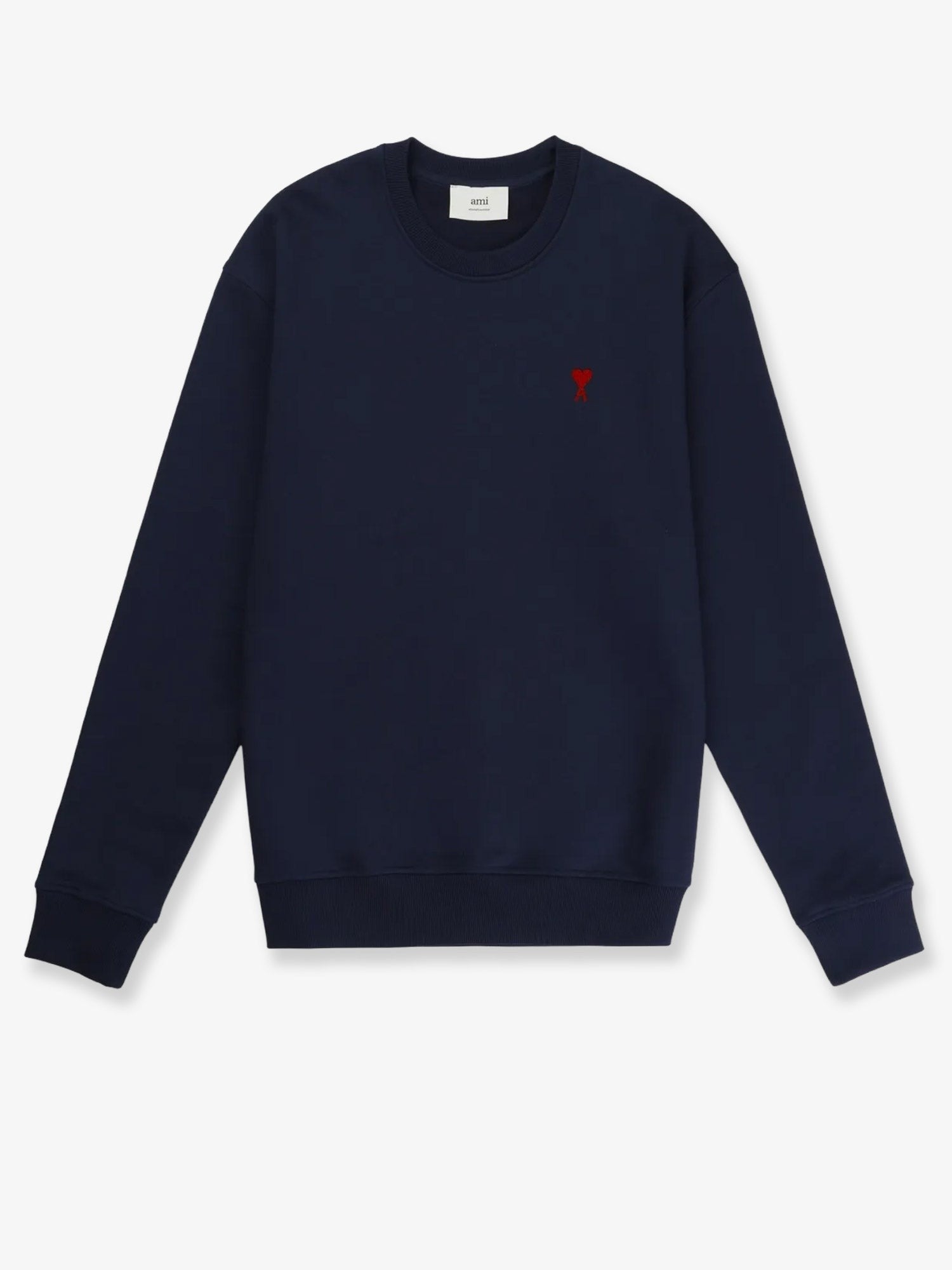 AMI PARIS AMI PARIS - Cotton sweatshirt with iconic embroidery