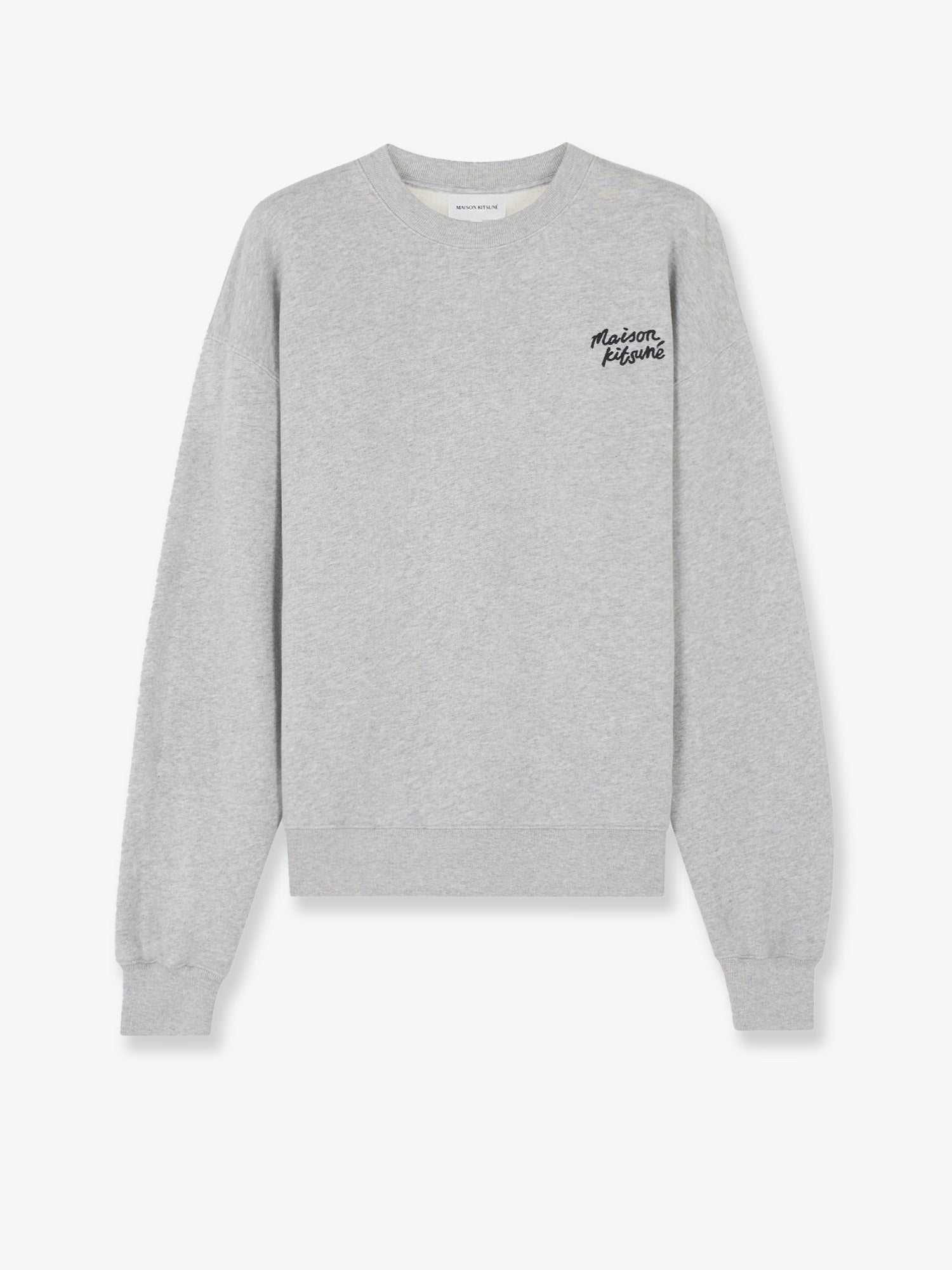 Cotton sweatshirt with lettering logo
