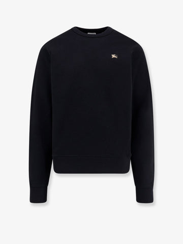 Cotton sweatshirt with logo embroidery