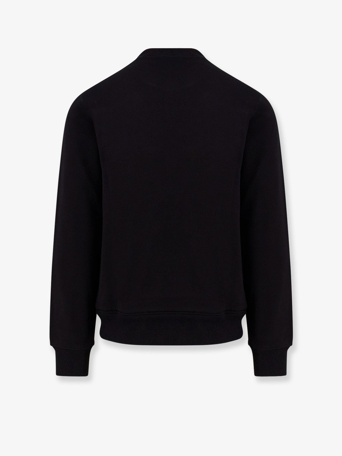 Cotton sweatshirt with logo patch