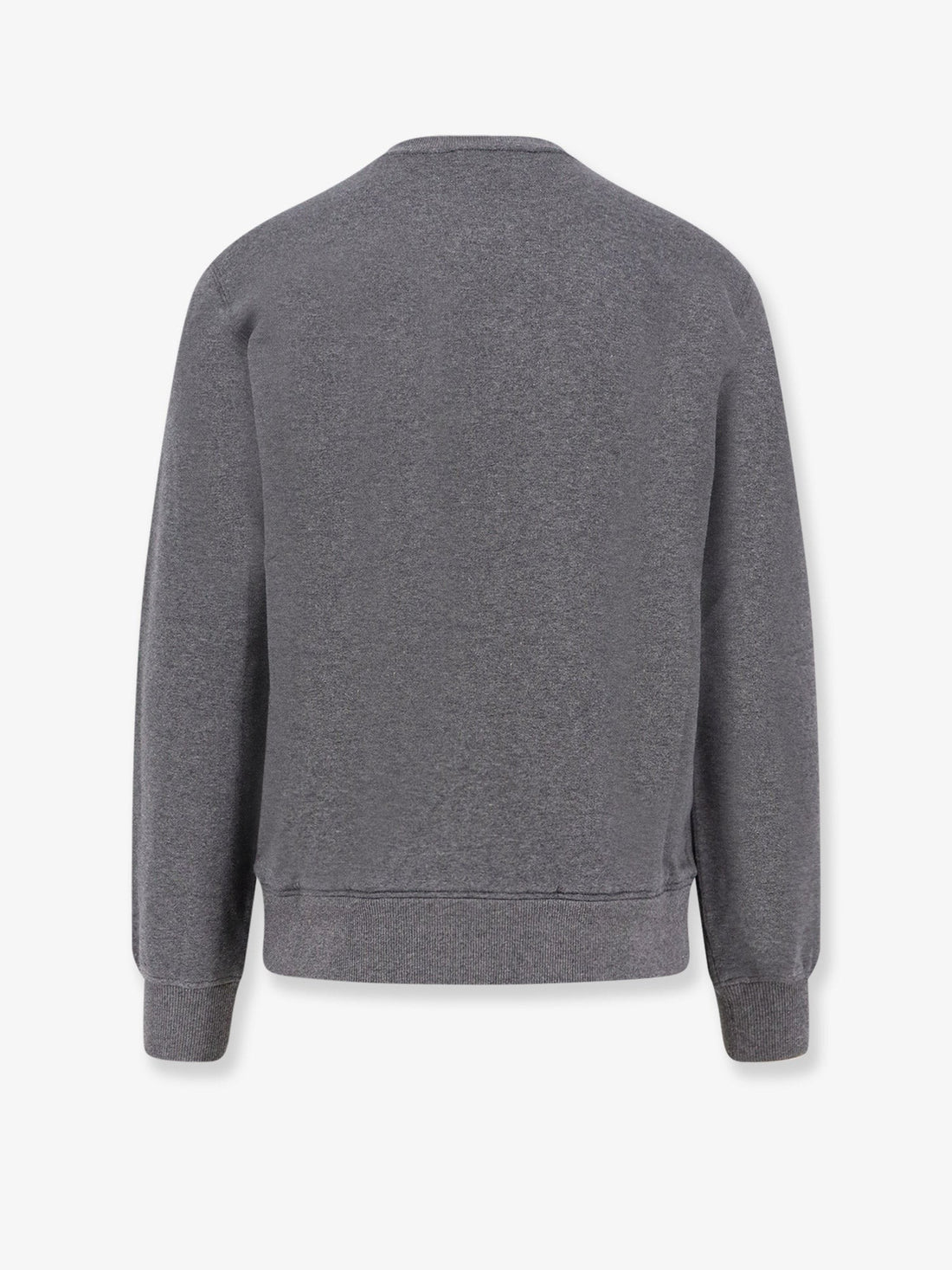 Cotton sweatshirt with logo patch