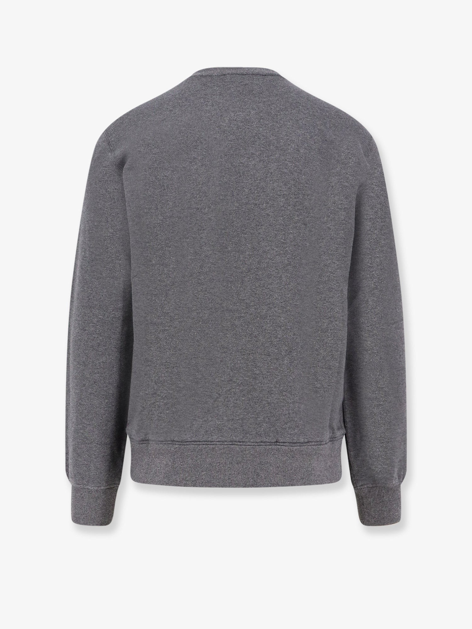 Cotton sweatshirt with logo patch