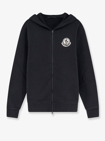 Moncler - Cotton sweatshirt with logo patch