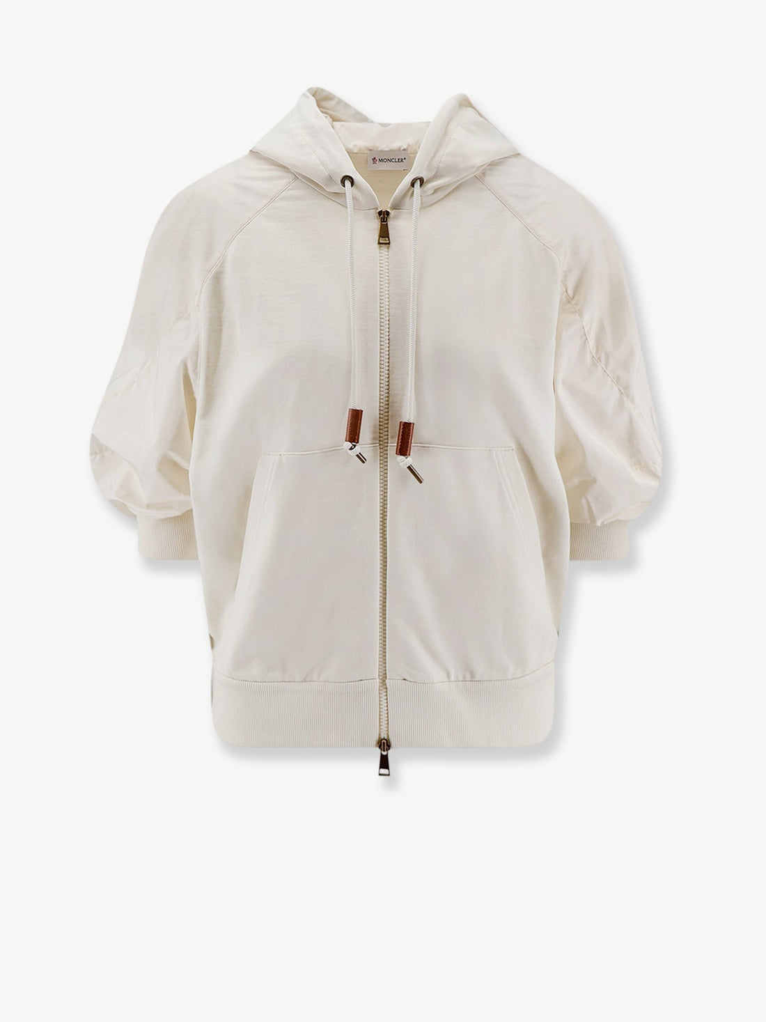 Moncler - Hoodie cotton-sweatshirt-with-nylon-sleeves
